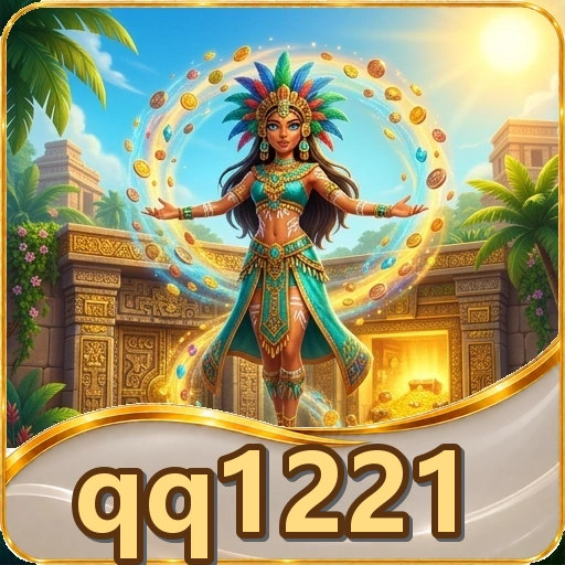Beranda aplikasi qq1221 di Android dengan menu unduhan yang jelas.